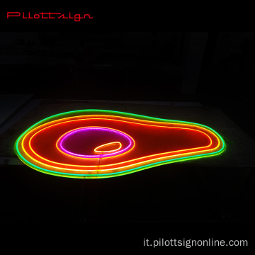 Ristorante bar personalizzato logo flex luci al neon